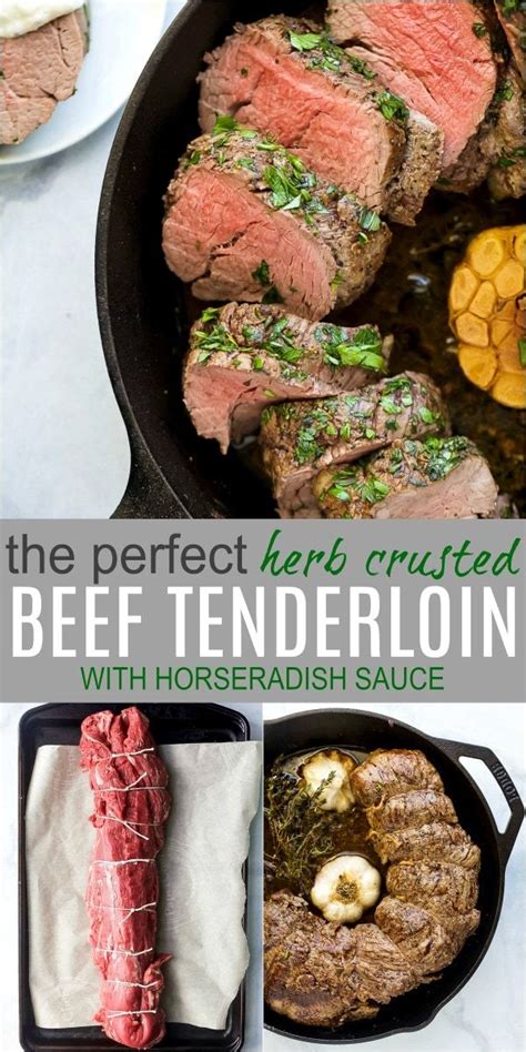 Easy Herb Crusted Beef Tenderloin Roast How To Cook Recipe Beef