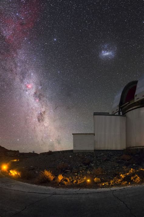 The Majestic Milky Way Rises Above Esos La Silla Observatory In Chile