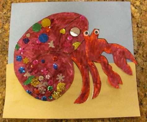 A House For Hermit Crab Eric Carle Art Hermit Crab Hermit Crab Crafts