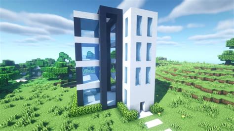 Como Hacer Un EDIFICIO MODERNO En Minecraft Tutorial YouTube