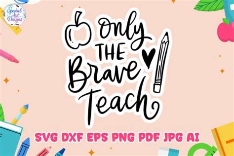 Teacher Svg Hand Lettered Svg Graphic By Specialartdigitaldesigns