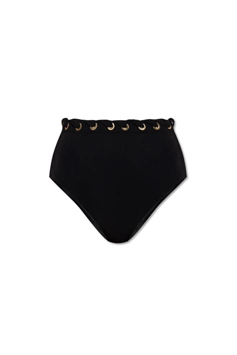 Zimmermann Grommet Holes Detailed Bikini Briefs In Black ModeSens