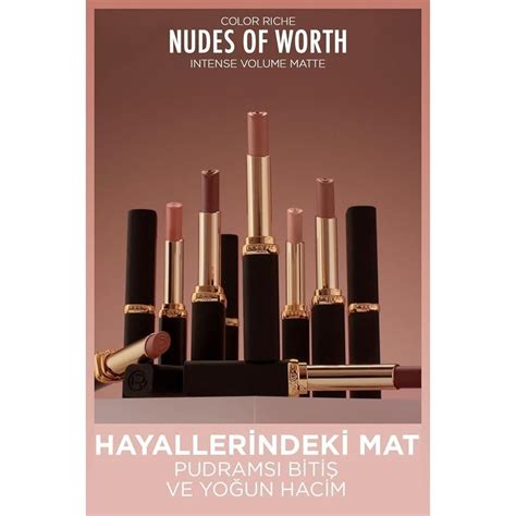 L Oreal Paris Color Riche Intense Volume Matte Lipstick 105 Le Nude Resilient 108 Le Nude