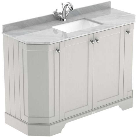 Hudson Reed Old London Timeless Sand Mm Angled Unit Grey Marble