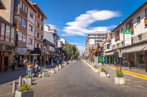 Mitre Street In Downtown Bariloche Bariloche Patagonia Argentina Stock Photo - Download Image ...