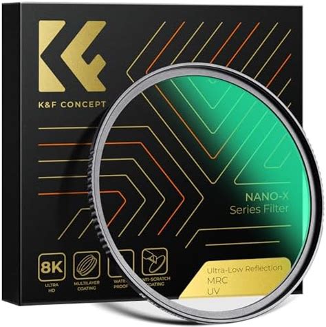 K F Concept Nano X Filtro Uv Reflex Ultra Baja Hd Vidrio Ptico Hd Con