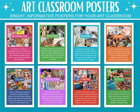 Art Classroom Bundle, Art Classroom Decor Bundle, Art Classroom Posters ...