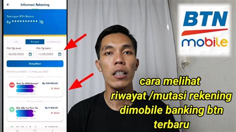 Cara Melihat Riwayat Mutasi Rekening Di Mobile Banking Btn Terbaru