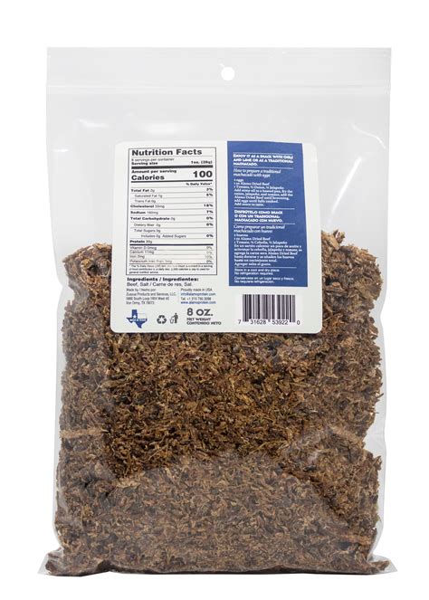 Machacado 2 Bags Of 8oz Carne Seca Alamo Sun Dried Beef