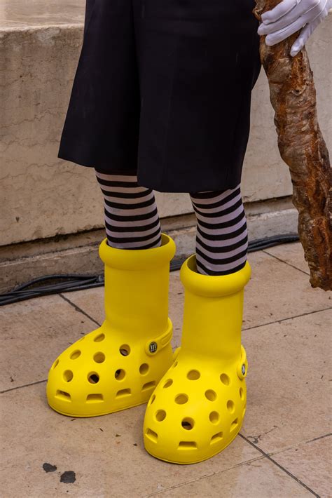 Mschf And Crocs Release Big Yellow Boots Collaboration Ps Fashion