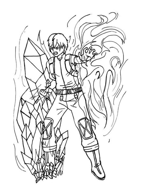 Dibujos De Shoto Todoroki Para Colorear E Imprimir Coloringonlycom