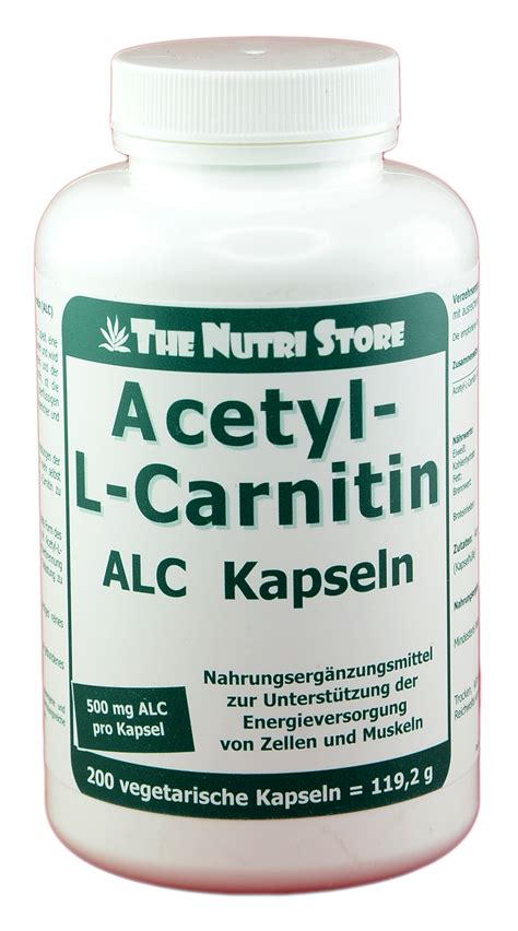 Acetyl L Carnitin 500 mg veget Kapseln 200 Stk Aminosäuren