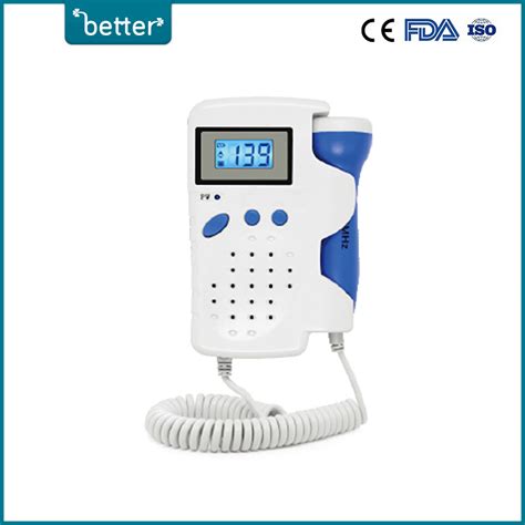 Portable Fetal Doppler Bt B With Rechargeable Battery Baby Heart