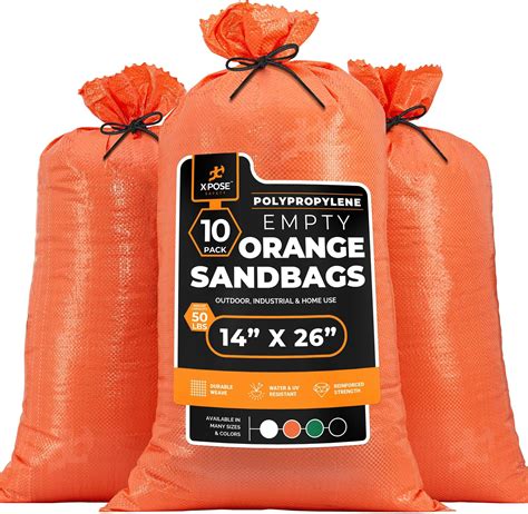 Amazon Woven Polypropylene Sand Bags For Flooding Gravel X