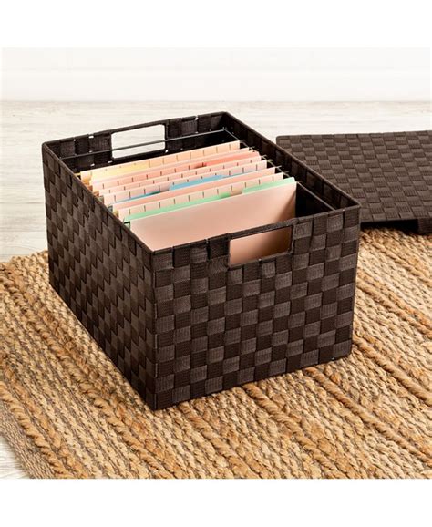 Honey Can Do Large Woven File Box Macys