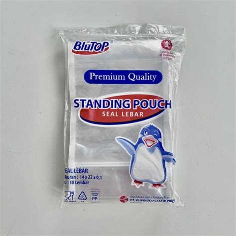 Jual Standing Pouch 14x22 Seal Biasa Dan Seal Lebar Isi 50 Lembar