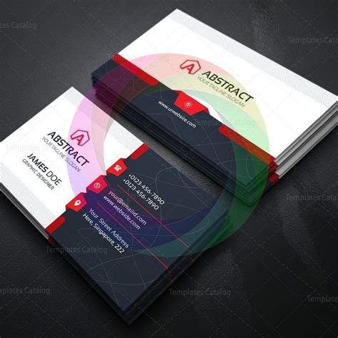 High Tech Company Business Card Template Corporate Business Card Company Business Cards