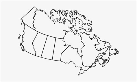 Map Of Canada To Label 600x418 Png Download Pngkit