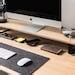 Bewood LONG Desk Shelf Dual Monitor Stand Wood Home Office Etsy