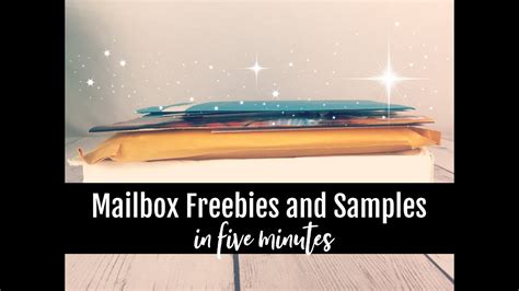 💌mailbox Freebies And Samples In Five Minutes 1419💌 Youtube