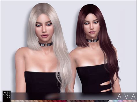 The Sims Resource Anto Ava Hairstyle