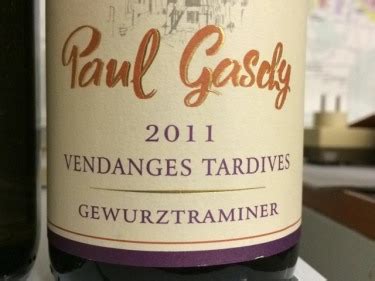 Paul Gaschy Vendanges Tardives Gew Rztraminer Vivino Us