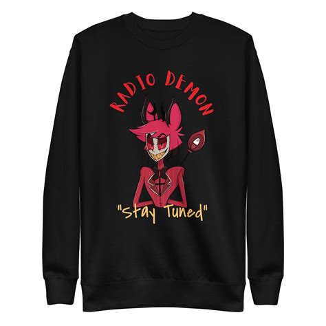 Alastor Hazbin Hotel Stay Tuned Unisex Premium Sweatshirt Etsy