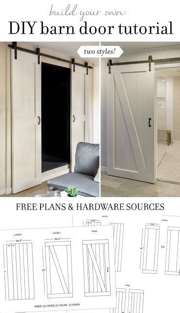 Diy Barn Door Designs And Tutorials Thrifty Decor Chick Diy Barn Door Plans Diy Barn Door