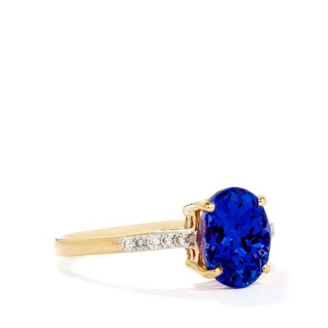 Aaa Tanzanite Diamond K Gold Tomas Rae Ring Mtgw Cts