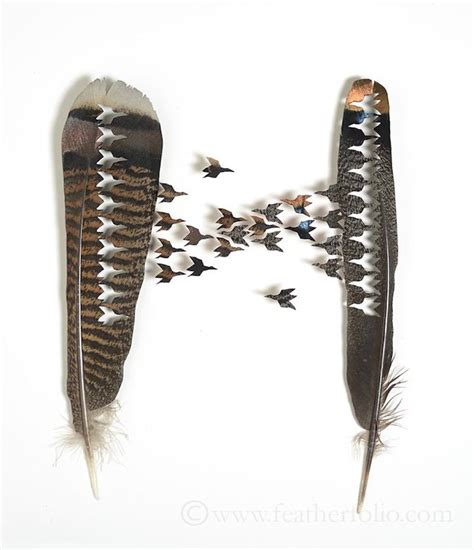 Tiny Playful Birds Emerge Out Of Hand Carved Feathers Feather