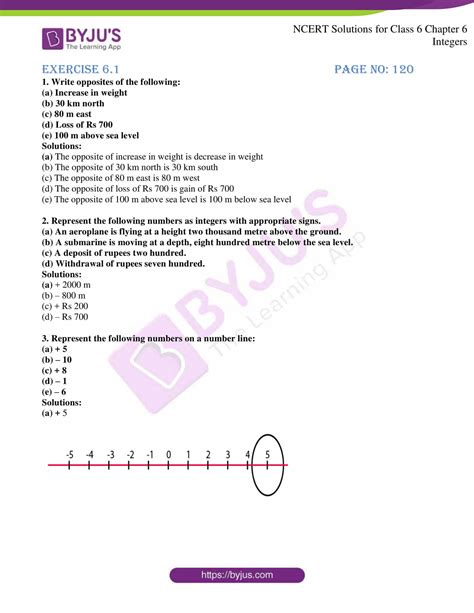 Ncert Solutions For Class Maths Chapter Integers The Advansity