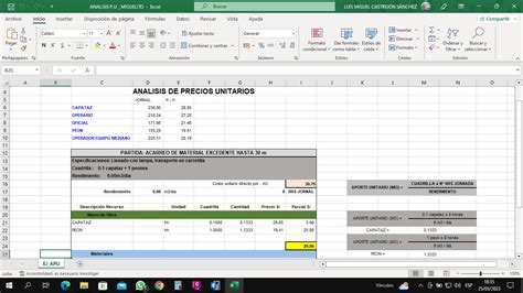 U Linex Foro S Costos Y Presupuestos Analisis De Precios