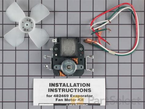 Official Whirlpool Evaporator Fan Motor Kit Partselect