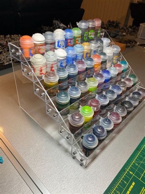 Six 6 Tier Modular Paint Rack Acrylic Paint Storage | Etsy