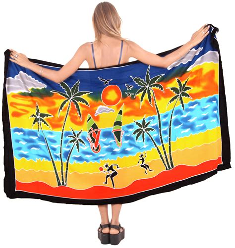 HAPPY BAY Women S Beachwear Summer Beach Wrap Bikini Wraps Sarong Swimwear Swim Cover Up Skirt