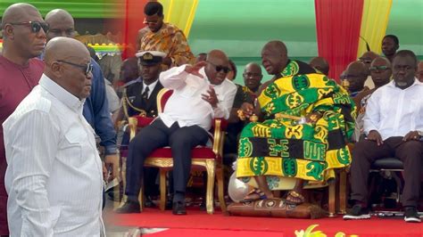 Prez Akuffo Addo And Otumfour Arrival At Newly Kumasi International