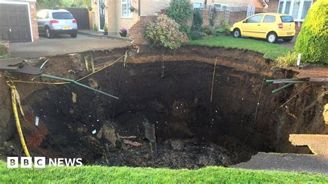 Sinkhole Opens Up On Street In St Albans BBC News