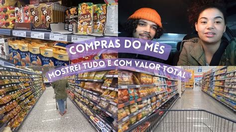 COMPRAS DO MÊS COMPLETA NO MERCADO MOSTREI TUDO QUE COMPRAMOS