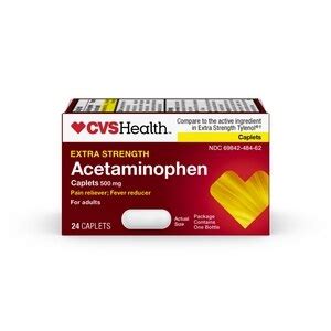 Cvs Health Extra Strength Acetaminophen Pain Reliever Fever Reducer