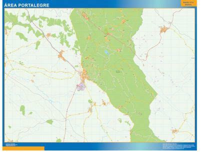 Strade Mappa Portalegre Portugal Mappe Mondo Netmaps