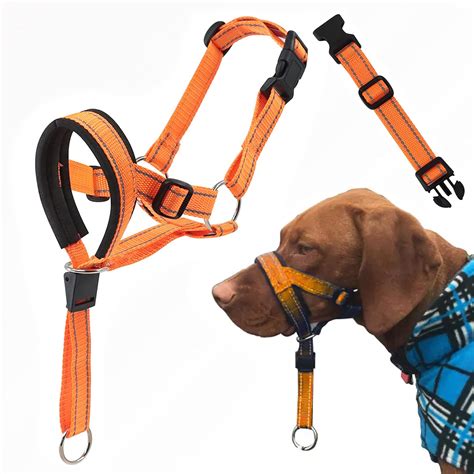 Dog Head Halter With Safety Strap Headcollar No Pull