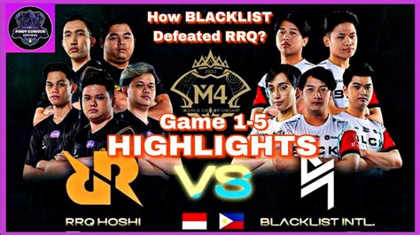 M Blacklist Vs Rrq Upper Bracket Semi Finals Game Highlights