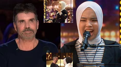 Simon Cowell Emotionally Hits Golden Buzzer For Blind Teen Singer Putri