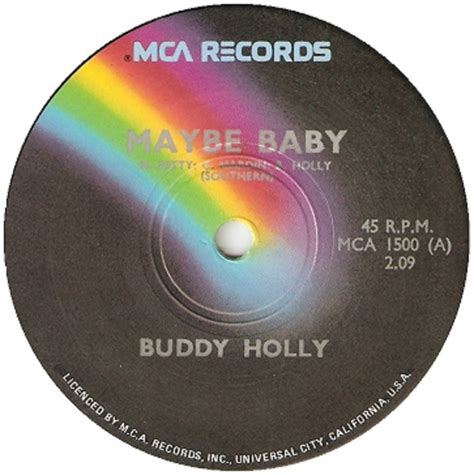 Buddy Holly – Maybe Baby / Everyday (Vinyl) - Discogs