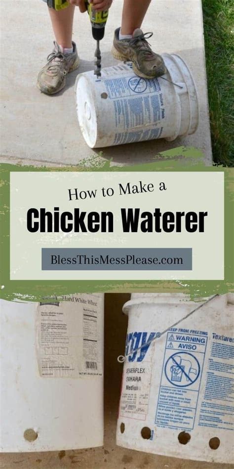 A Full Tutorial On How To Make A Diy Chicken Waterer And Feeder From A