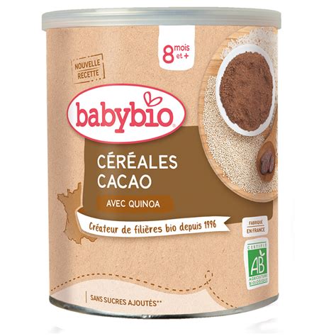 Babybio какаотой хүүхдийн каш 8+ сар