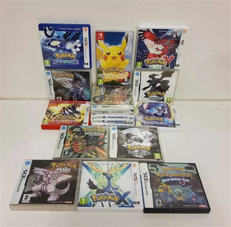 16 X NINTENDO Pokémon Joblot DS 3DS Switch diamant blanc perle noire