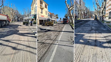 Albenga Iniziati Gli Interventi Di Ripristino Asfalti Su Viale Italia