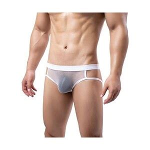 Bgfipajg Intimo Uomo Sexy Trasparente Tanga Uomo Sexy Pizzo Boxer Uomo