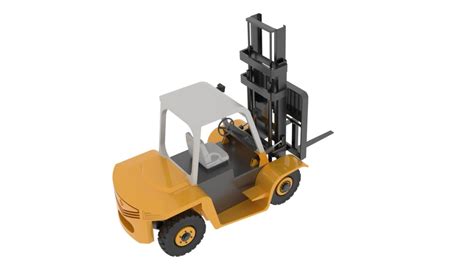 Forklift Truck 3D Model CGTrader